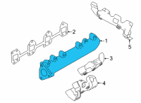 OEM 2021 GMC Sierra 2500 HD Exhaust Manifold Diagram - 12676607