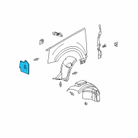 OEM 2005 Cadillac SRX Shield, Engine Front Splash Diagram - 25772196