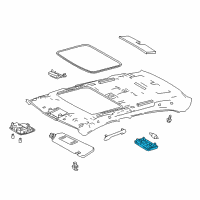 OEM Toyota Corolla Dome Lamp Diagram - 81240-35020-A1