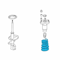 OEM 2000 Lexus ES300 Spring, Coil, Rear Diagram - 48231-33420