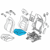 OEM 2021 Ford Mustang Seat Cushion Pad Diagram - FR3Z-63632A23-E