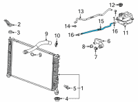 OEM 2022 GMC Sierra 2500 HD Inlet Hose Diagram - 84645086