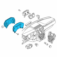 OEM Ford Mustang Cluster Assembly Diagram - JR3Z-10849-LB