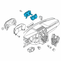 OEM 2016 Ford Mustang Gauge Cluster Diagram - FR3Z-10849-G