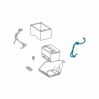 OEM Dodge Battery To Ground Cable Diagram - 4801822AA