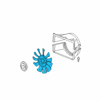 OEM 2008 GMC Sierra 2500 HD Blade, Fan Diagram - 15017911