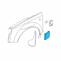 OEM 2006 Saturn Vue Molding Asm, Body Side Lower Front Diagram - 15814481