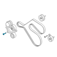 OEM Lincoln Belt Tensioner Bolt Diagram - -W503294-S442