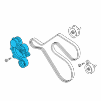 OEM 2021 Ford Explorer Serpentine Tensioner Diagram - L1MZ-6A228-E