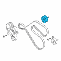 OEM Ford Explorer Idler Pulley Diagram - L1MZ-8678-B