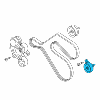 OEM 2021 Ford Police Interceptor Utility Idler Pulley Diagram - L1MZ-8678-A