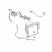 OEM 2009 Jeep Grand Cherokee Line-A/C Discharge Diagram - 55037889AC