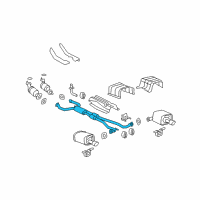 OEM 2009 Pontiac G8 Exhaust Muffler (W/Exhaust Pipe) Diagram - 92226859