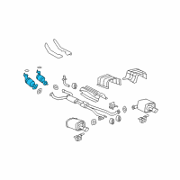 OEM 2008 Pontiac G8 3Way Catalytic Convertor (W/Exhaust Manifold Pipe) Diagram - 92201314