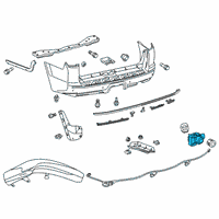 OEM 2019 Toyota 4Runner Reverse Sensor Diagram - 89341-64010-A0