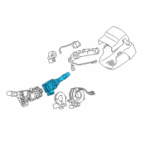 OEM Toyota Avalon Wiper Switch Diagram - 84652-07101