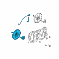 OEM 2011 Chevrolet Camaro Fan Motor Diagram - 92237366