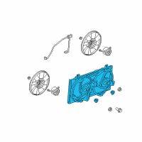 OEM Chevrolet Camaro Fan Shroud Diagram - 92218321