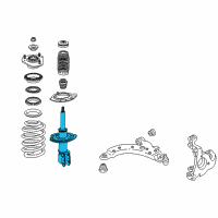 OEM 2004 Pontiac Grand Prix Strut Diagram - 88955411