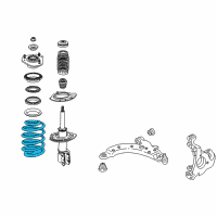 OEM 2001 Buick Regal Front Springs Diagram - 22133030