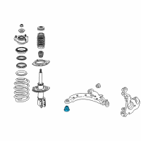 OEM 2003 Chevrolet Impala Lower Control Arm Front Bushing Diagram - 10403698