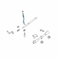 OEM Ford E-350 Club Wagon Gear Shift Assembly Diagram - 7C2Z-7210-AA