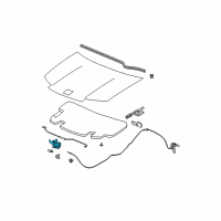 OEM 2006 Saturn Ion Latch Assembly Diagram - 22724779