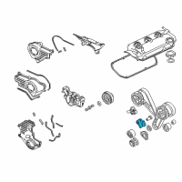 OEM 1997 Chrysler Cirrus TENSIONER-TENSIONER Diagram - MD309275