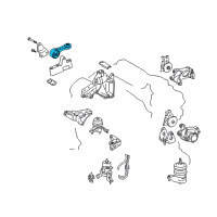 OEM 2009 Lexus RX350 Rod, Engine Moving Control Diagram - 12363-31020