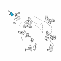 OEM 2011 Toyota Highlander Stay Bracket Diagram - 12331-0P040