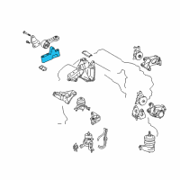 OEM 2008 Lexus RX350 Bracket, Engine Mounting Control(For Transverse Engine) Diagram - 12313-31020