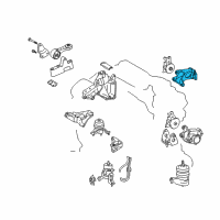 OEM 2013 Toyota Highlander Rear Bracket Diagram - 12321-31100