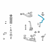 OEM 2001 Toyota Tundra Stabilizer Bar Diagram - 48811-AF021