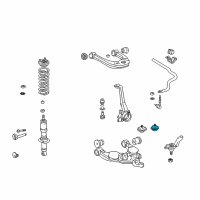 OEM 2002 Toyota Sequoia Spring Bumper Diagram - 48305-34010