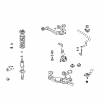 OEM 2022 Toyota 4Runner Mount Bracket Castle Nut Diagram - 90171-A0005