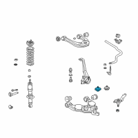 OEM 2002 Toyota Sequoia Spring Bumper Diagram - 48304-34010