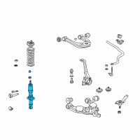 OEM 2001 Toyota Sequoia Strut Diagram - 48510-09760