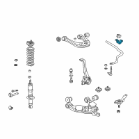 OEM Toyota Stabilizer Bar Bracket Diagram - 48824-34030