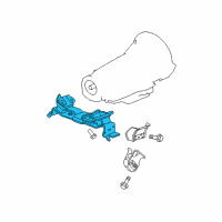 OEM 2008 Jeep Grand Cherokee INSULATOR-Transmission Support Diagram - 52124104AC