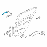 OEM 2016 Kia Cadenza Door Outside Handle Assembly Diagram - 826513R010B3U