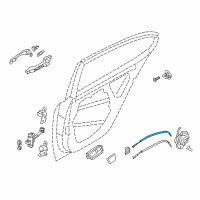 OEM 2015 Kia Cadenza Cable Assembly-Rear Door S/L Diagram - 814913R000