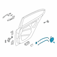 OEM Kia Cadenza Latch & ACTUATOR Ass Diagram - 814203R000AS