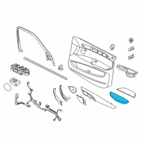 OEM 2017 BMW X6 Armrest, Right Diagram - 51-41-7-354-148