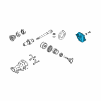 OEM 2014 Infiniti QX70 Cover-Rear Diagram - 38351-0C000
