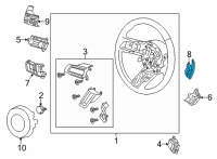 OEM Ford Shift Paddle Diagram - KR3Z-3F884-AA