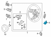 OEM 2021 Ford Mustang SWITCH ASY - CONTROL Diagram - LR3Z-9C888-BA