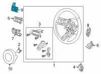 OEM Ford Shift Paddle Diagram - KR3Z-3F885-AA