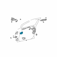 OEM 1999 Lexus RX300 Door Inside Handle Sub-Assembly, Left Diagram - 69206-30150-B2