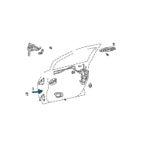 OEM 2002 Lexus RX300 Check Assy, Front Door Diagram - 68610-48010