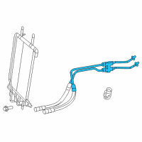 OEM 2009 Dodge Durango TRANSLINE-Oil Cooler Pressure And Ret Diagram - 55080009AB